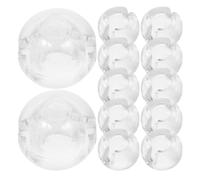 YARNOW 30 Pièces Butée de Cordon de Store Verticale en Pom Transparente, Accessoires Flexibles et Compatibles pour Stores et Rideaux Perles de Blocage Pratiques