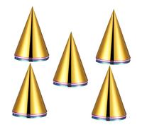YARNOW 30 Pièces Chapeaux de fête colorés chapeaux de fête de cône de paillettes coniques en papier chapeau en forme de cône nouvel an