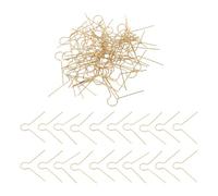 YARNOW 300 Pièces Crochet pour Boules de Noël en Métal, Forme V Dorée, | Connexion Sûre, Remplacement Rapide, pour Chapeaux de Boules et Ornements Remplissables