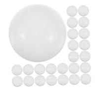 YARNOW 35 Pièces Boule De Loterie Balle Tombola Numéroté Boules De Tirage Au Sort Accessoires De Jeu De Barre Boules De Loterie Ouvertes Faveur du Parti Boules De Fête Sphère PVC Blanche
