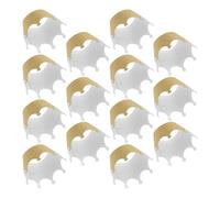 YARNOW 36 Caissettes à pour Présentation Élégante en Papier Irisé Or de Couronne, 36 Pièces, Emballage Pratique Lors de Fêtes et Événements Spéciaux