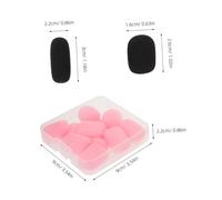 YARNOW 36 pièces Lot de Protections Mousse pour Micro Casque et Cravate Vent Haute Densité Réutilisables et Lavables pour Bruit et Isolation Sonore Professionnelle