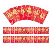 YARNOW 36 Pièces Traditional Pocket Envelopes For Chinese Year Celebration Festive Money Bags With Auspicious Characters Paper Material For And Invitation Storage