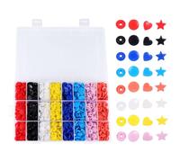 YARNOW 360 Boutons-pression en Résine Colorés pour Vêtements, Kit Complet Facile à Utiliser, pour DIY et Travaux D'artisanat sur Couches et Tissus