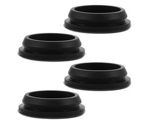 YARNOW 4 Bouchons de Vidange en Silicone Noir pour Congélateur, Joint Étanche, Facile à Entretenir, pour Maintenance de Congélateur, Lot de 4 Pièces