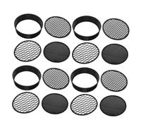 YARNOW 4 Ensembles Tamis de Tri du Sol Plastique Noir Lot de Sets 3 Tailles de Maille Tamis de Jardin Fin Séparation des Impuretés et Tri Précis pour Géologie et Jardinage