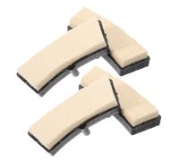 YARNOW 4 Patins de Frein en Feutre de Laine Ivoire pour Vélo d'Appartement Kit de Remplacement Silencieux Compatible Vélos de Fitness Indoor Pièces de Rechange Solide pour Frein