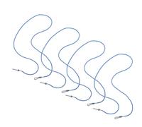 YARNOW 4 Pièces Attache Moufles pour Garçon et Filles Bleu en Nylon | Aventures de Ski et École, Confort Ajusté, Connecteurs Mains Dégagées, Jeune Public, Couleur Bleue