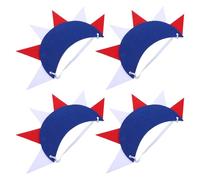 YARNOW 4 Pièces Bandeau Liberté Statue Liberté Bleu en Non-tissé | Accessoire Portable et Confortable, Finition Scintillante Artistique, pour Anniversaire et Fêtes Thème New York