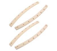 YARNOW 4 Pièces Barre de Hamac en Bois à 8 Trous, Démontable, Support | Hamacs en Corde ou Tissu, Installation Simple, Protection Anti-basculement, Usage Patio Extérieur