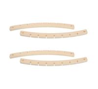 YARNOW 4 Pièces Barres Stabilisatrices en Bois, Support Croissant | Compatibles Hamacs en Corde Tissu, Installation Simple, Démontage Facile, Usage Terrasse et Piscine