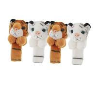 YARNOW 4 Pièces Bracelet À Claquer Animaux Lot de Bracelets Fuzzy pour Accessoires de Fête et Décorations Anniversaire Amusants