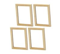 YARNOW 4 pièces Cadres Photo Miniatures Décoratifs pour Maison de Poupée Accessoires de Scène Micro Vivid pour Créer Une Ambiance Chaleureuse