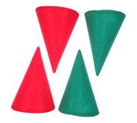 YARNOW 4 Pièces Chapeaux de Nain Feutre Unisexes Bonnet de Lutin de Noël Cones et Confortables pour Fêtes Cosplay et Représentations Théâtrales