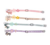 YARNOW 4 Pièces Collier Chat Princesse, Dentelle Brodée, Nœud | Boucle Réglable à Dégagement Rapide, Léger et Doux, pour Photos, Occasions Spéciales et Étiquettes