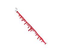 YARNOW 4 Pièces Collier Gothique Rouge Halloween Bijoux Faits Main avec Taches de Sang Chaînes pour Fête et Bal