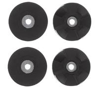 YARNOW 4 Pièces Coupleur de Base pour Mixeur, 4 Dents, Caoutchouc Noir,
