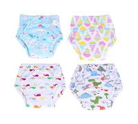 YARNOW 4 Pièces Culottes Entraînement pour Garçon Fille Respirant à Couches Culottes avec Xl pour Apprentissage de Propreté