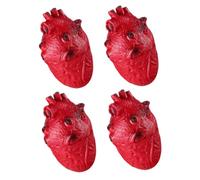 YARNOW 4 pièces Cœurs Sanglants Simulacre Décorations Horrifiques pour Halloween Accessoires de Fête Effrayants Organs Artificiels Vinyle