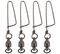 YARNOW 4 pièces de Fixation pour cerf-Volant avec émerillon - Mousqueton pivotant en métal pour cerf-Volant monofil - Mousqueton de remorquage avec roulement Rotatif pour Accessoires de Queue de -