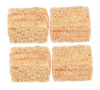 YARNOW 4 Pièces Décoration Miniature Paille Naturelle Accessoire Réaliste pour Maison de Poupée et DIY Scène Ornement pour Jardin et Diorama