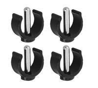 YARNOW 4 pièces Lot de Clips de Fixation pour Canne et Déambulateur Accessoires Robustes Abs et Acier Maintien Antidérapant pour Seniors Compatible avec Tubes