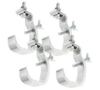 YARNOW 4 pièces Lot de Pinces Éclairage Aluminium Robuste Crochets Serrage pour Truss Lighting Support Fiable pour Moving Light Clamps sur Tubes Installation Facile pour Concerts et