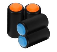 YARNOW 4 pièces Microphone Covers For Wireless Mic Tail Caps Protective Battery Caps For Handheld Wireless Microphone Accessories Stable Fit