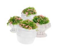 YARNOW 4 Pièces Miniature Plantes Artificielles Décoratives pour Modèles DIY pour Décoration de Table et Paysage pour Modélisation Architecturale et Aménagement de Scène