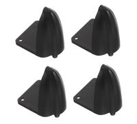 YARNOW 4 Pièces Patins Antivibratoires pour Haut-parleurs Abs Noirs | Pieds D’isolation, Support pour Pointes, Anti-dérapant, pour Caisson et Ampli, Études et Espaces Compacts