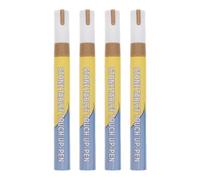 YARNOW 4 Pièces Stylo pour Peinture à Effet Pierre et Retouche sur Pierre Naturelle, Plastique Solide, Étanche, Séchage Rapide pour Réparation Funéraire