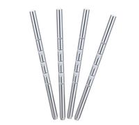 YARNOW 4 Pièces Tiges Droites Métal pour Appuie-tête de Siège Auto et RV Support Ajustable pour Confort et Stabilité Remplacement pour Voiture et Camping-