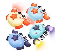 YARNOW 4 Pièces Voitures Crabes à Friction pour Garçon Fille Jouets Animaux à Remonter Voitures Lumineuses Fête Mer pour Filles et Garçons