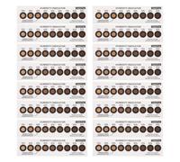 YARNOW 40 cartes indicatrices d'humidité : 10% à 90%, 9 points de détection d'humidité - Changement de couleur, surveillance précise de l' pour la protection des appareils