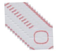YARNOW 40 Pièces Tissu De Baseball Bleu Sport À Thème Base-ball Serviette De Table Faire La Fête Déjeuner En Gros Imprimé Serviettes De Fête De Baseball En Forme De Blanche Papier