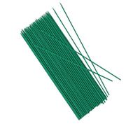 YARNOW 40 Pièces Tuteurs pour Plantes en Bambou Vert, Bâtons Robustes Couleur Vive Qui Ne S'estompe Pas, Profondeur D'insertion Ajustable, pour Pots de Fleurs Intérieurs et Extérieurs