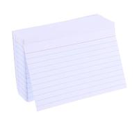 YARNOW 400 Pièces Cartes Index Lignées Blanches 4×6 Pouces en Papier Portable pour Prise de Notes avec Écriture Fluide, Design Classique, Fournitures Scolaires pour Étudiants et Bureau