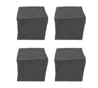 YARNOW 4pcs Coton D'absorption Acoustique Basse Fréquence en Polyuréthane Noir pour Murs et Portes, Panneau Mural Absorbant et Isolant Phonique