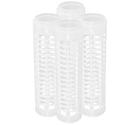 YARNOW 4pcs Poteaux en Mousse Plastique Blanc pour Support Plantes Grimpantes, Tuteur Robuste et Léger pour Jardinage Intérieur et Extérieur