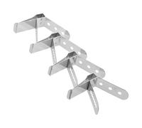 YARNOW 4pièces Clips De Support Thermomètre Acier Inoxydable Pour Grills Et Barbecues Accessoires Pratiques Pour Lecture De Température Des Aliments