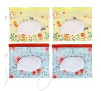 YARNOW 4pièces Distributeur de Lingettes Humides Eva Étui Portable pour Fenêtre Ouverture et Système Extraction