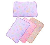 YARNOW 4pièces Tapis Doux pour Petits Animaux Couverture Réutilisable et Lavable pour Cage de Cobayes Hamsters Hérissons et Lapins Literie Chaude