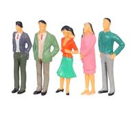 YARNOW 5 Figurines Miniatures de Personnages à l'échelle 1:25 : ouvriers et touristes ; Figurines en Plastique pour Trains, Tables de Sable, Maisons de poupées