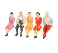 YARNOW 5 Figurines Miniatures de Personnages à l'échelle 1:30 : Petits ouvriers et touristes ; Figurines en Plastique pour Trains, Tables de Sable, Maisons de poupées