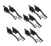YARNOW 5 Paires Tirettes de Fermeture Éclair Alliage Robustes Remplacements Antidérapants pour Valises Sacs à Dos et Vestes Accessoires Durables pour Réparation de Glissières Noir