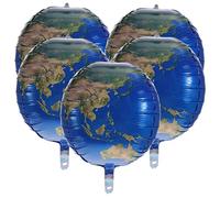 YARNOW 5 Pièces 22 Ballon en film d'aluminium ballons gonflables en aluminium ballons du monde ballon en métal ballons en aluminium colorés ballons à billes ballons spatiaux ballons ronds