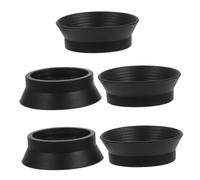 YARNOW 5 Pièces Cache-oculaire Offrant Confort Visuel et Hygiène en Caoutchouc Noir pour Microscope Compatible 29-31mm Od Adaptée la Recherche Scientifique L'astronomie
