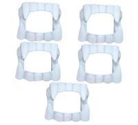 YARNOW 5 Pièces Dents de Vampire Modèle Amusantes pour Halloween Accessoire Zombie et Écologique Cosplay Adultes