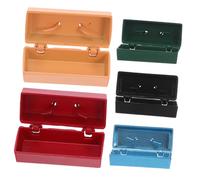 YARNOW 5 Pièces Mini Tool Box Set for Dollhouse Accessories Authentic Metal Toolbox for Miniature Scene Storage and Creative Play