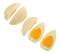 YARNOW 5 Pièces Modèles Œufs Artificiels Décorations de Cuisine Réalistes pour Alimentaire et Enseignement